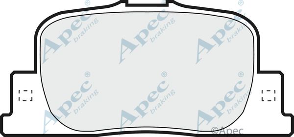 APEC BRAKING Комплект тормозных колодок, дисковый тормоз PAD1235